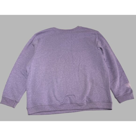 Karen Scott women's OX Sport Plus Womens Lavender Sweatshirt - Picture 6 of 15